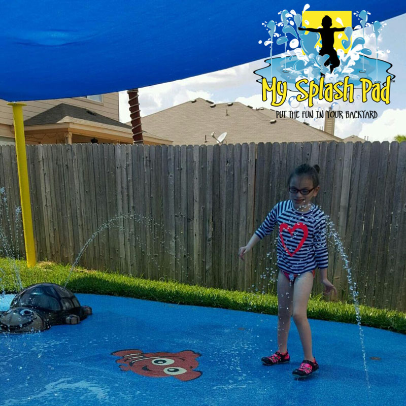 My Splash Pad water park for backyard San Antonio Texas TX installer spray fountain ground manufacturer