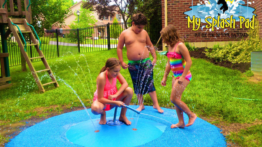 My Splash Pad water park for your backyard splashpad installer Ohio Autism Speaks