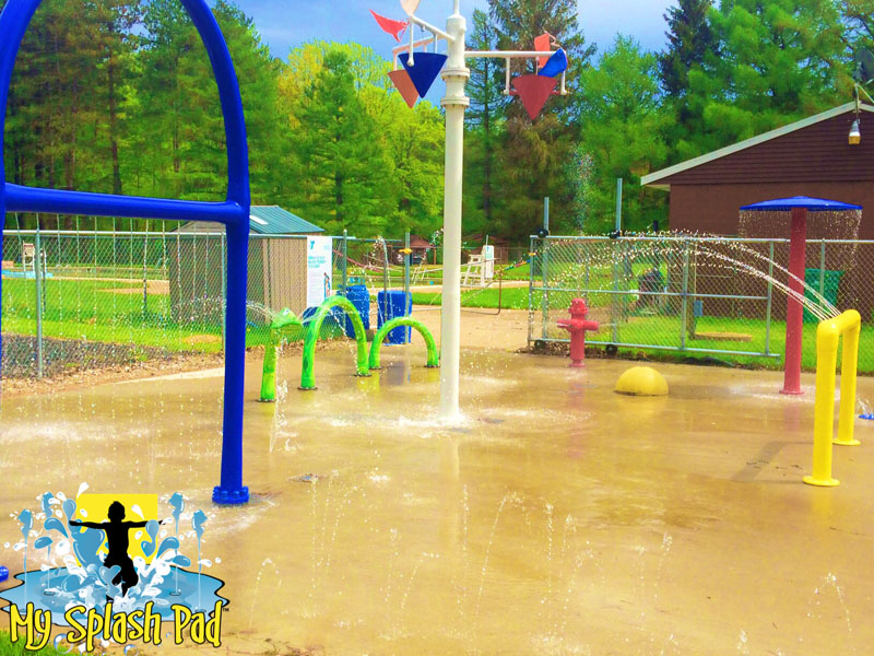 My Splash Pad water park installer YMCA Erie PA spray playground fountain manufacturer