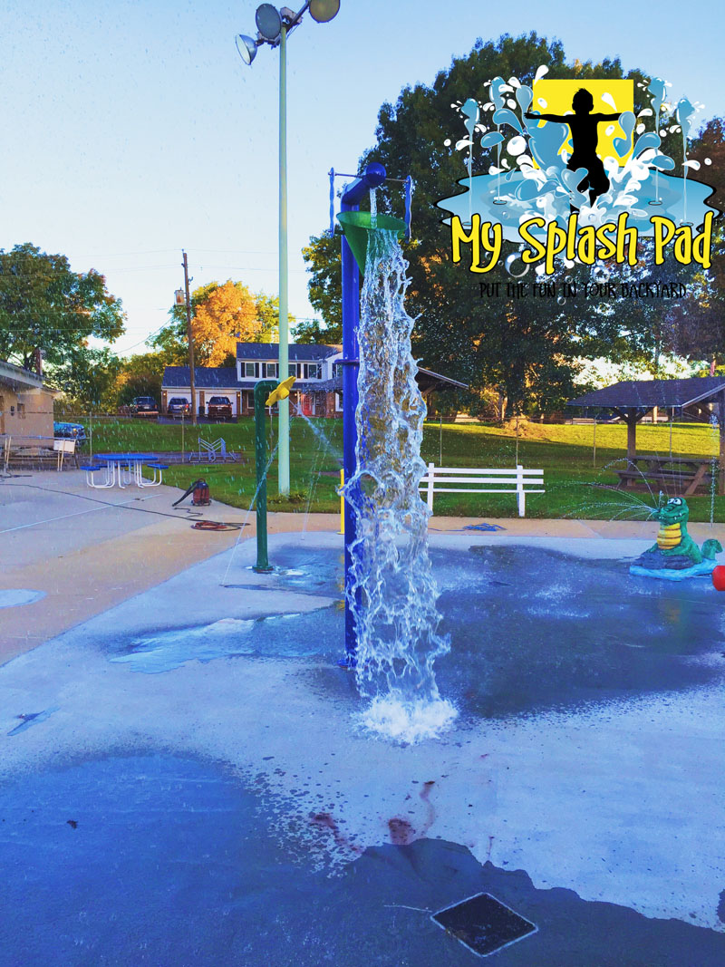 My Splash Pad water park installer commercial splashpad playground PA Ohio manufacturer