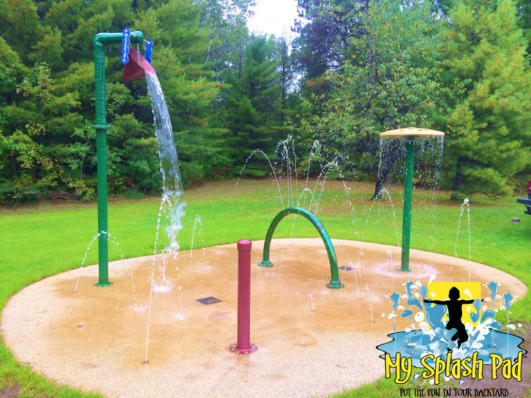 Commercial Park Splash Pad in Gaylord, Michigan