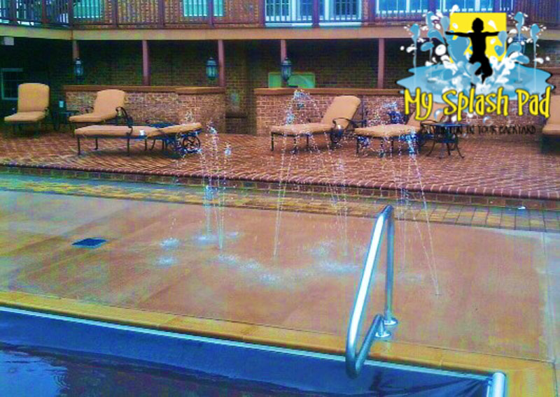 My Splash Pad water park installer in WV West Virginia backyard home residential play spray fountain