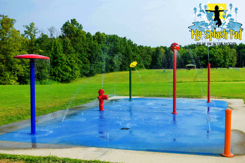 Township Park Commercial Splash Pad for Austintown, Ohio