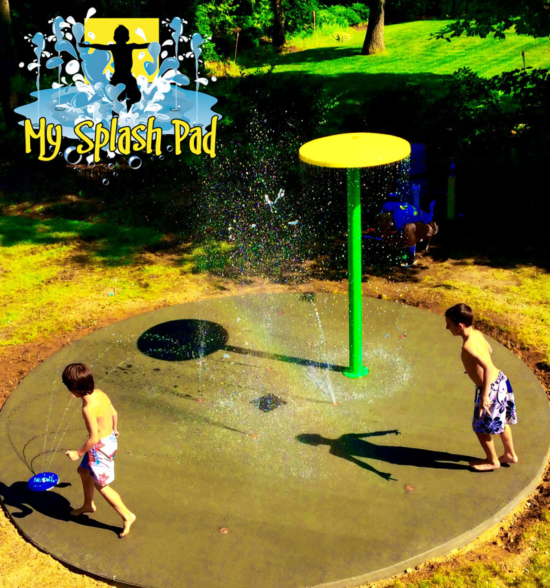 My Splash Pad water park installer spray fountain backyard ground playground play toys