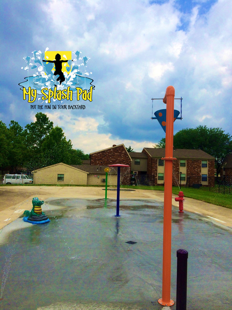 My Splash Pad water park manufacturer installer commercial spray fountain pool demo