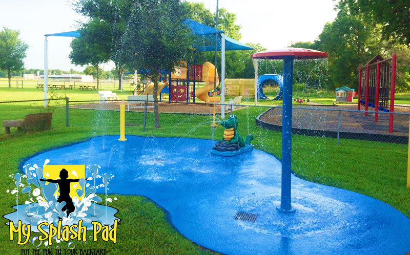 My Splash Pad water park play playground splashpad installer manufacturer Texas TX Houston
