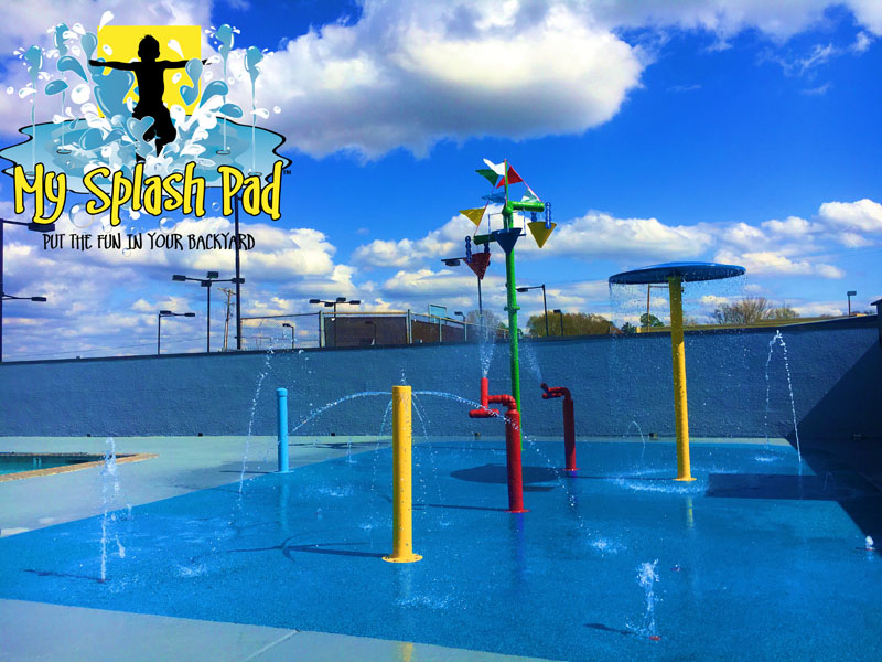 My Splash Pad water park splashpad spray ground aquatic play area commercial installer