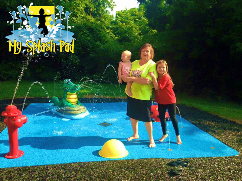 My Splash Pad water park spray ground aquatic play area playground Columbus Ohio preschool daycare installer