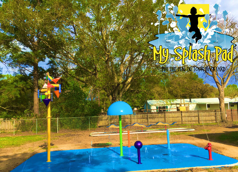 My Splash Pad water playground spray park aquatic play area installer Iberia Louisiana LA AR AL MS TX