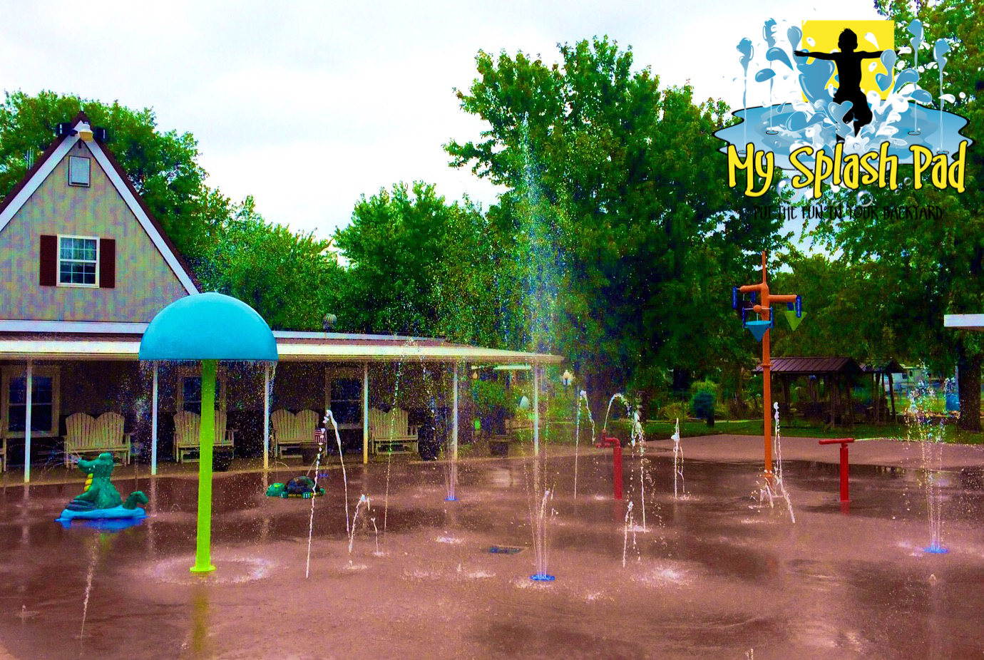 My Splash Pad water playground spray park aquatic play area splashpad pads parks installer