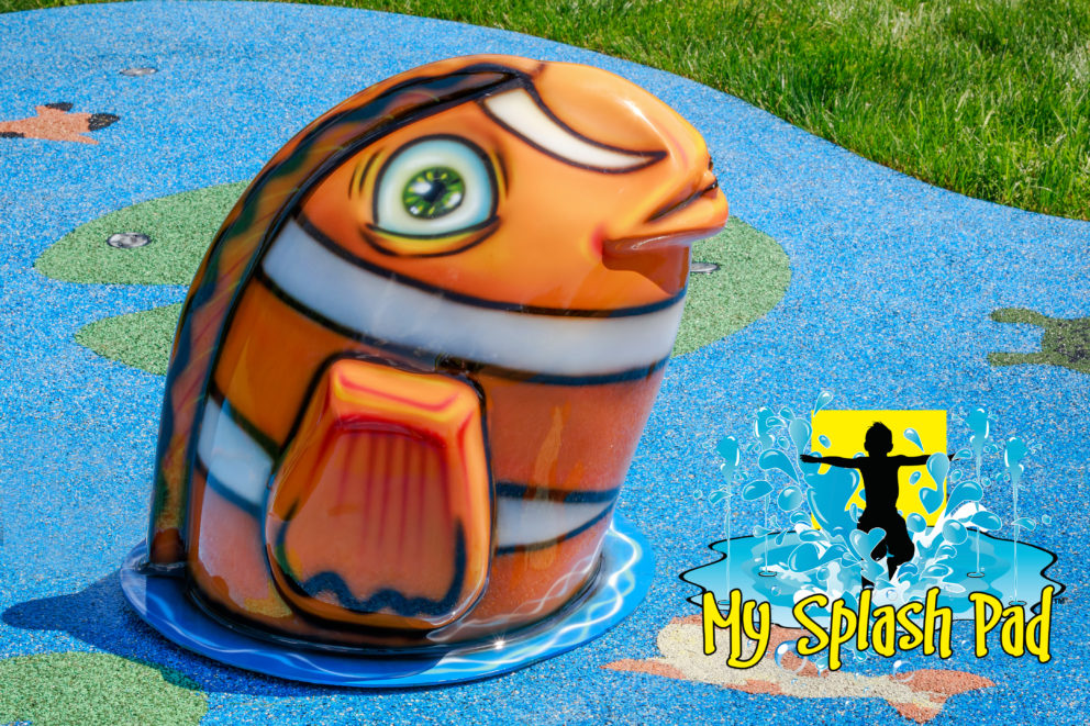 My Splash Pad Fish Water Play Features