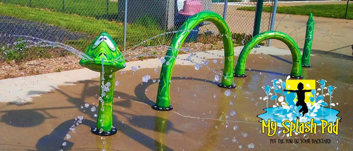My Splash Pad Snake Water Play Features