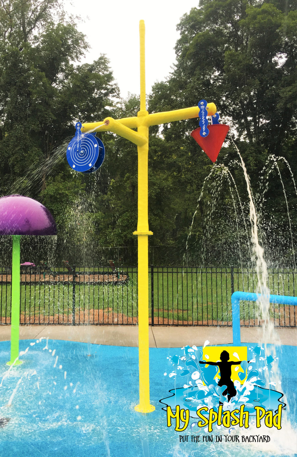 My Splash Pad Triple Fun Water Play Features
