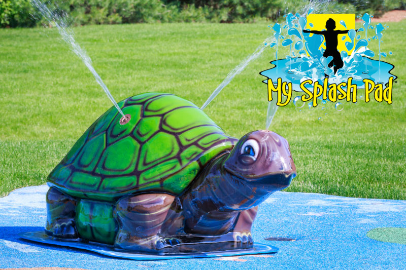 My Splash Pad Turtle Water Play Features