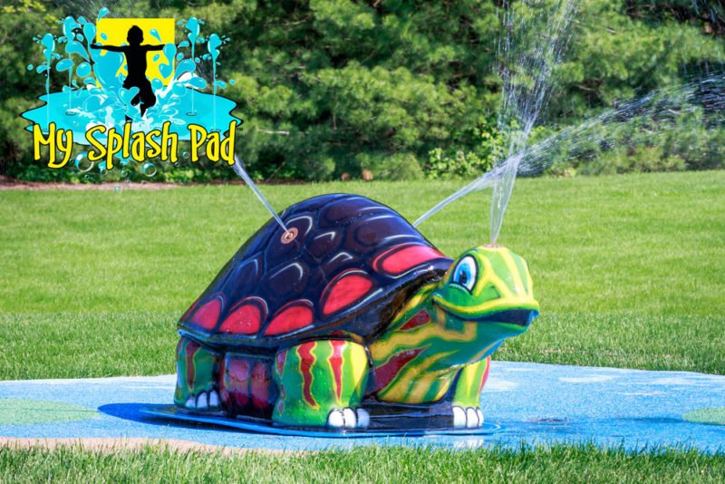My Splash Pad Turtle Tortoise Water Play Features