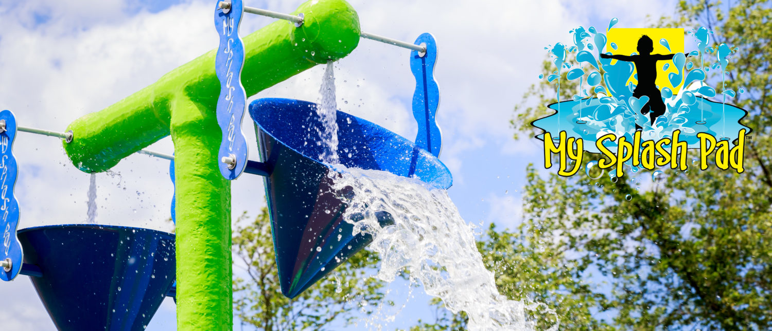 Double Bucket Dump Water Play Feature by My Splash Pad