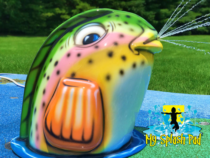 My Splash Pad Fish Water Play Features