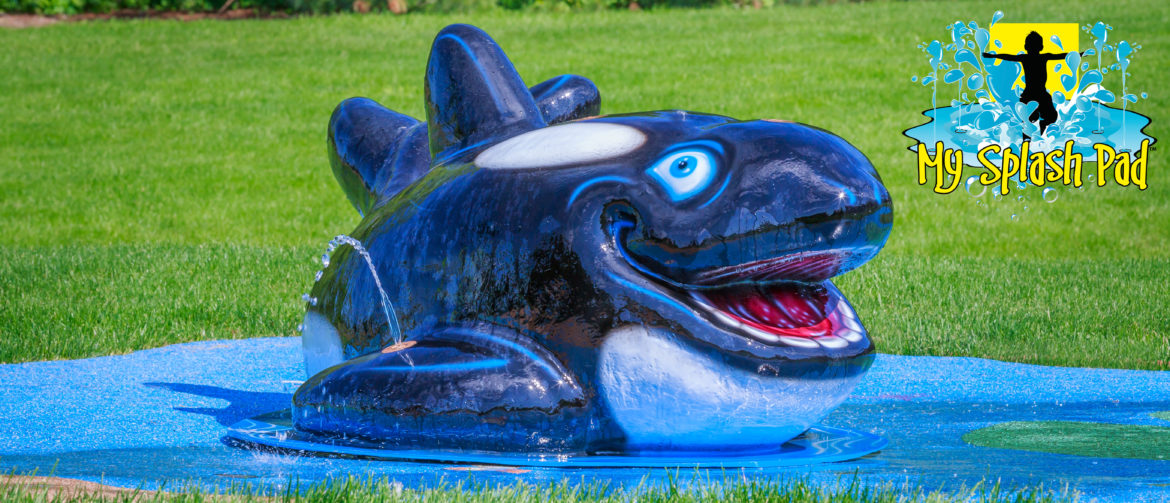 My Splash Pad Orca Water Play Features