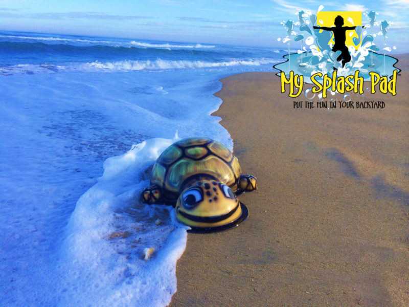 My Splash Pad Sea Turtle Water Play Features