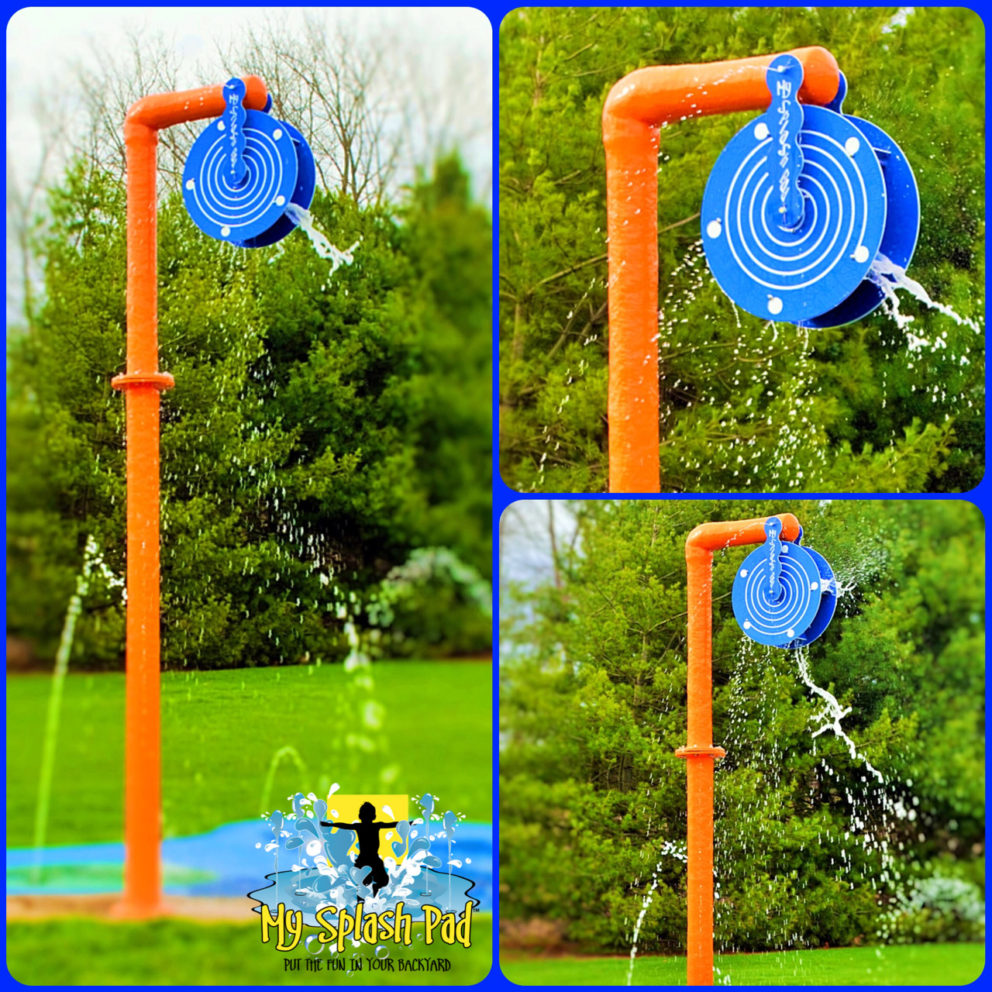 My Splash Pad Water Wheel Water Play Features My Splash Pad Water Wheel Water Play Features