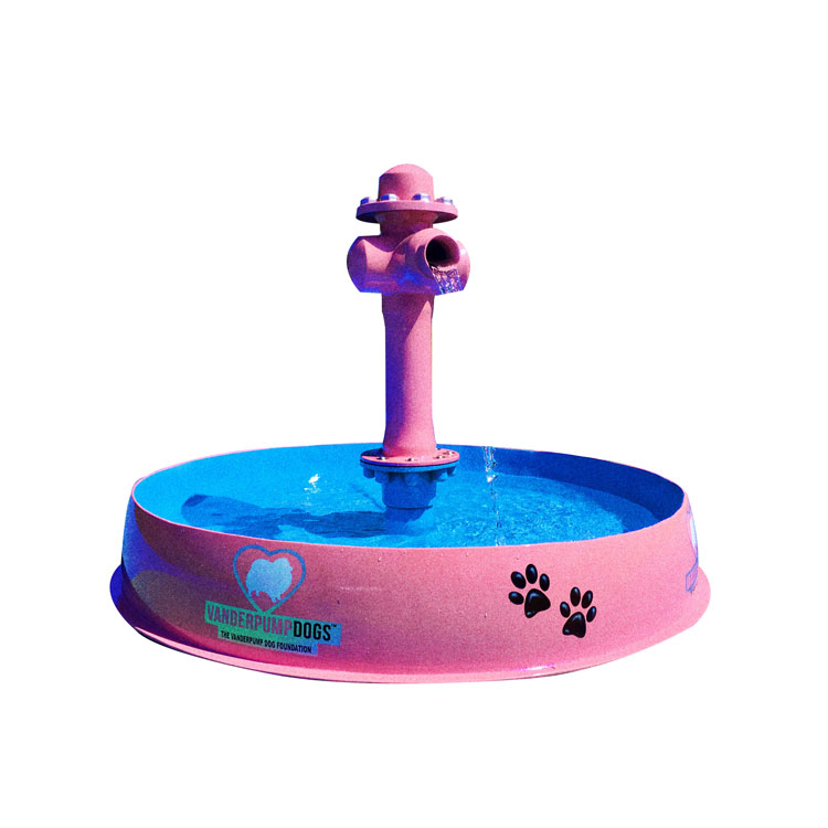 My Splash Pad Dog Bowl with Fire hydrant Water Play Feature