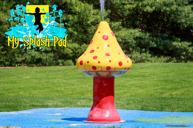 My Splash Pad Artistic Mushroom Water Play Features