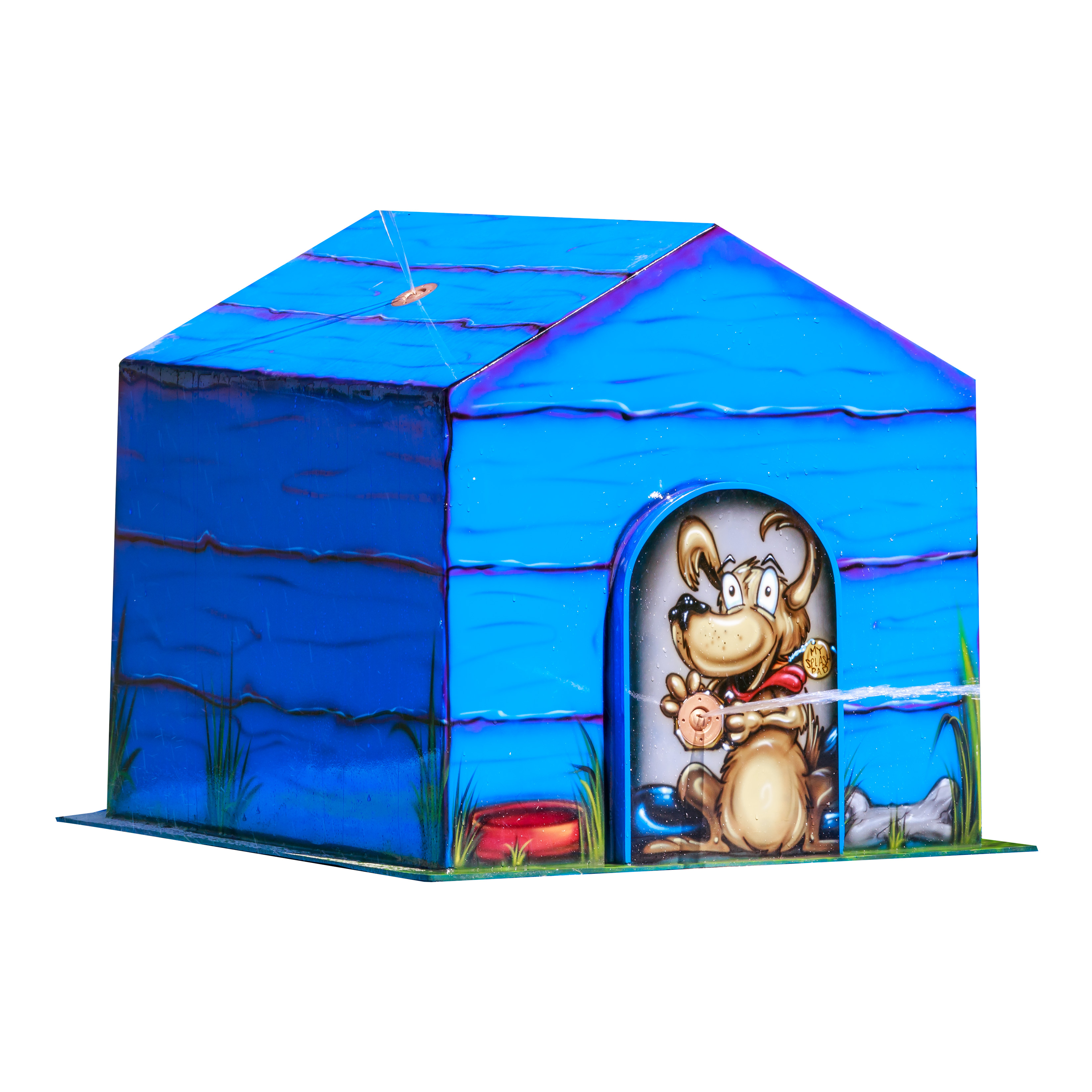 My Splash Pad Dog House Water Play Feature