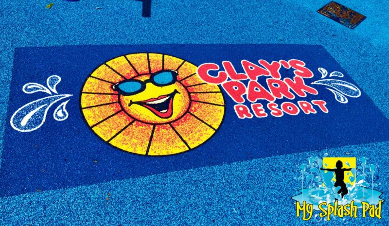 My Splash Pad Clays Park Resort Logo MSP Surfacing Manufacturer Installer Aquatic Safe Fun