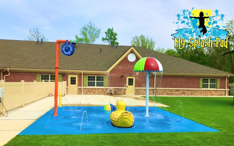 My Splash Pad Primrose Daycare Cherry Hill NJ New Jersey Aquatic Water Play Fun Features Surfacing Spray Park