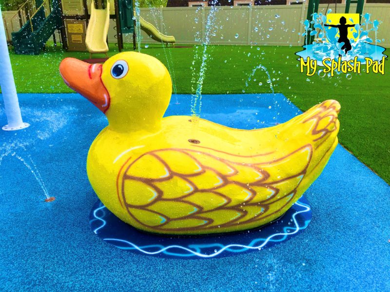My Splash Pad Primrose Daycare Duck Water Play Feature Fun Unique Aquatic Spray Park