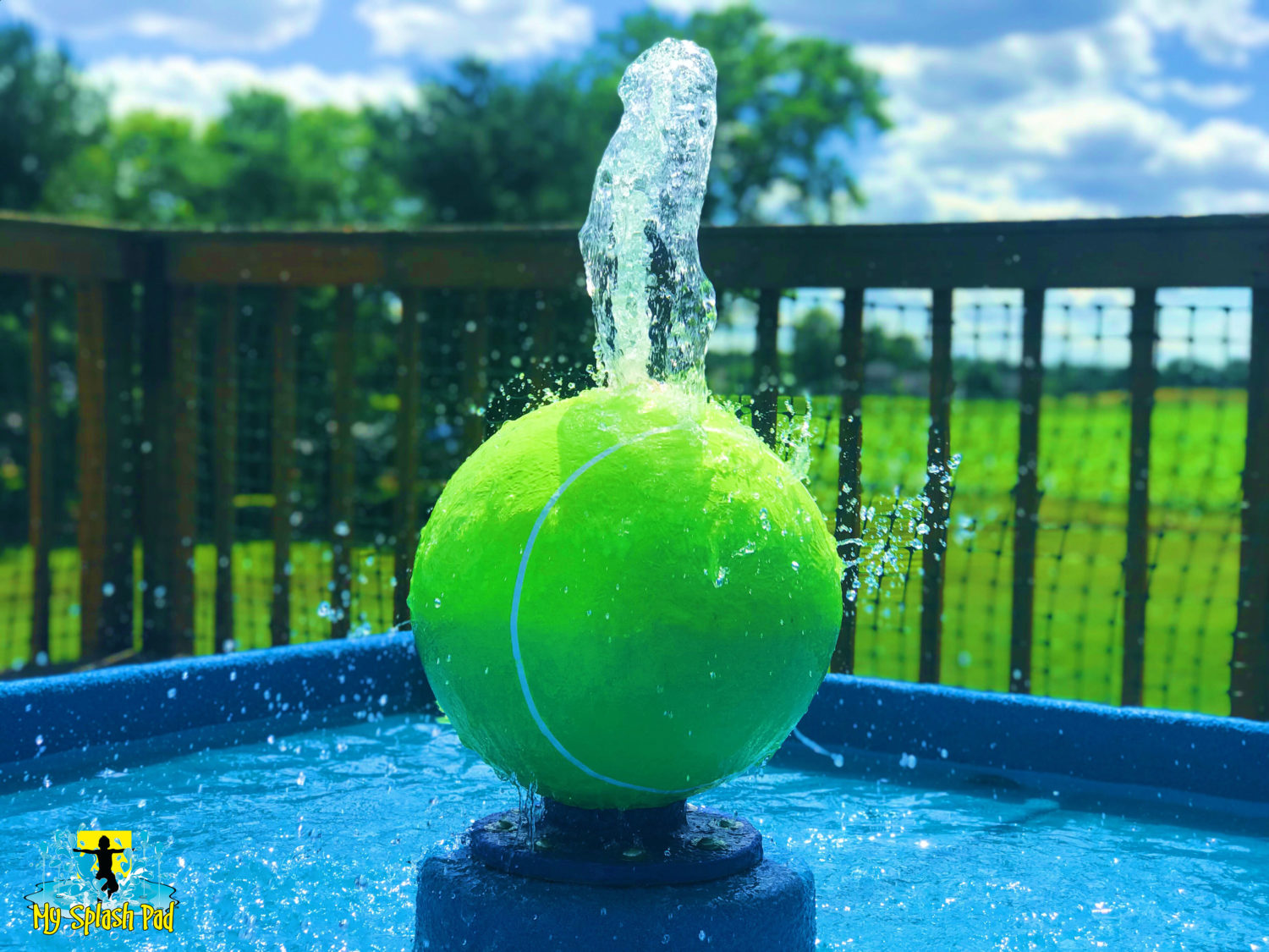 Dog Park Tennis Ball Water Play Features by My Splash Pad