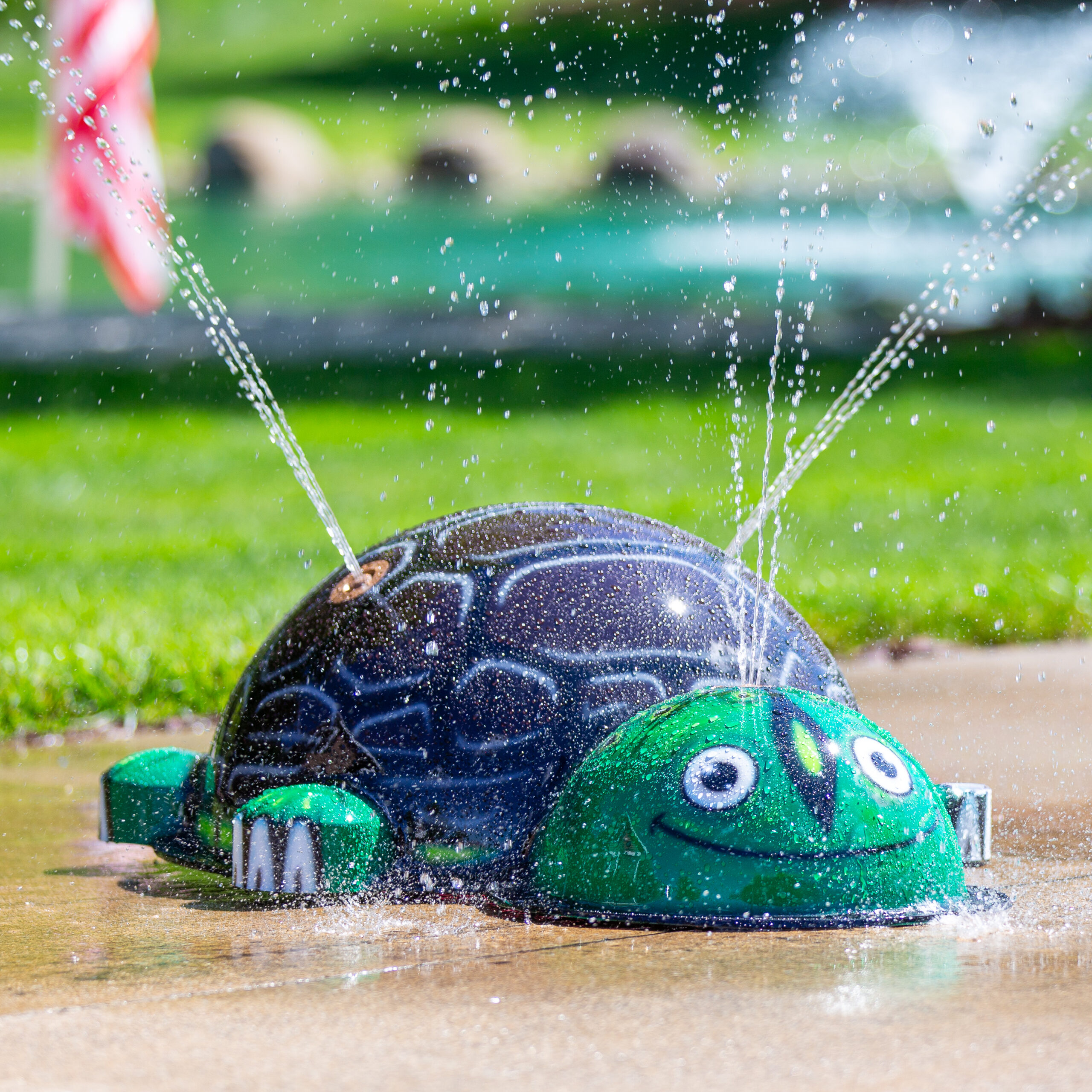 My Splash Pad Turtle Water Play Features