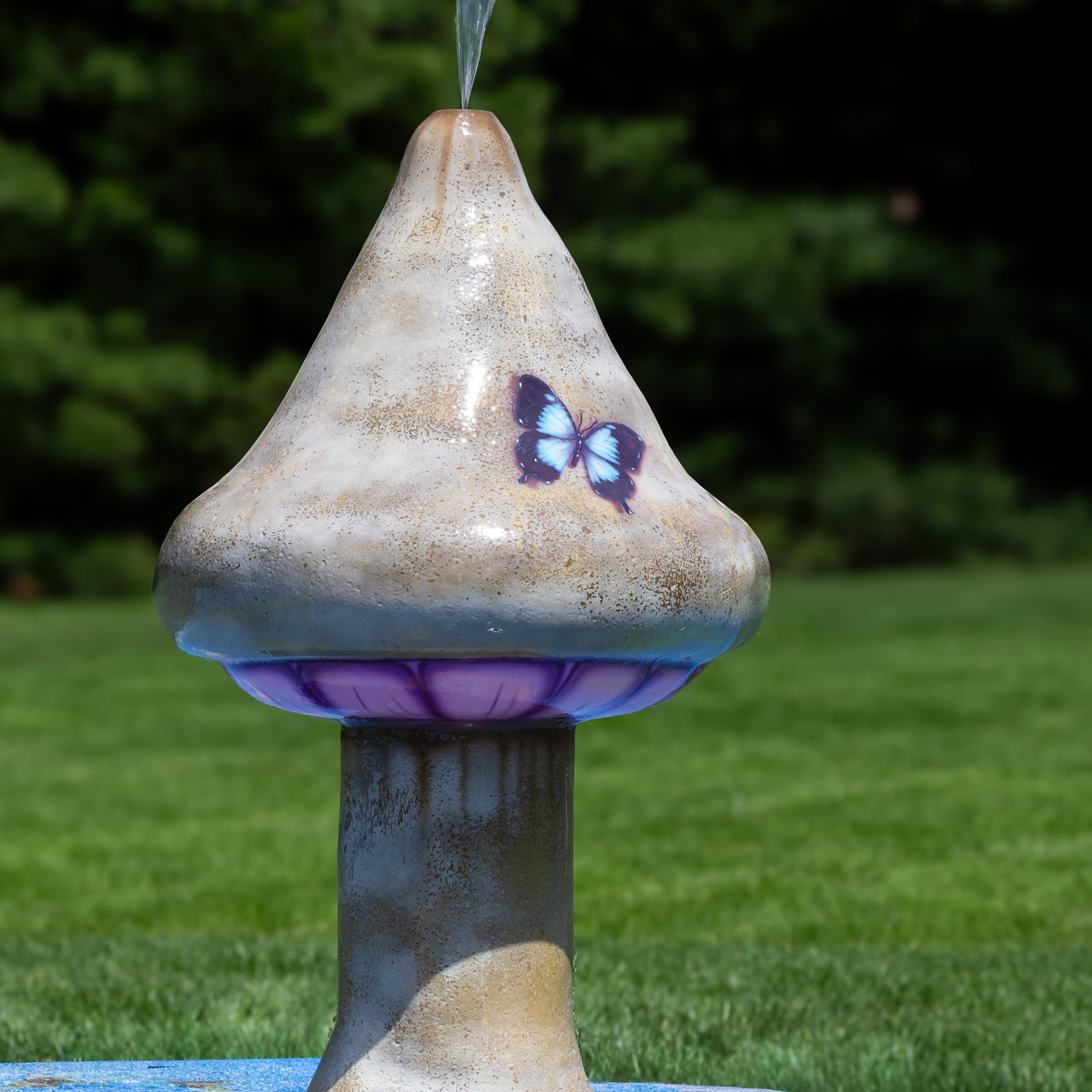 My Splash Pad Artistic Mushroom Water Play Features