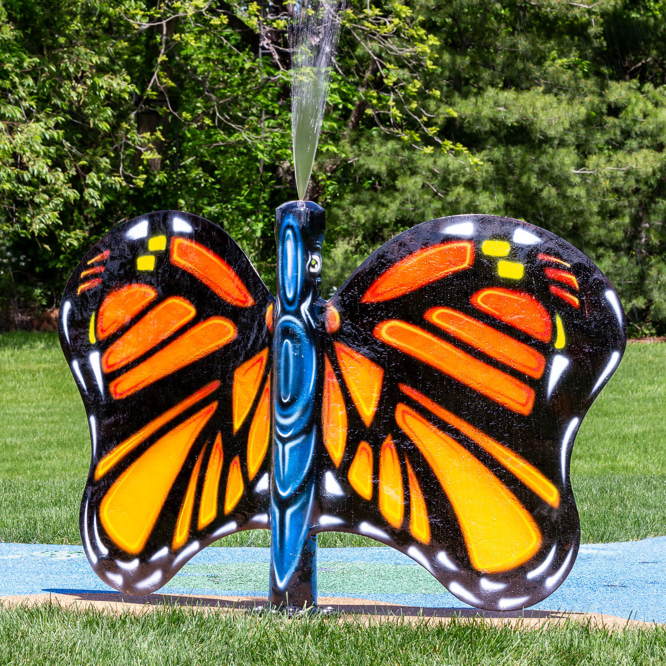 My Splash Pad Butterfly Water Play Features