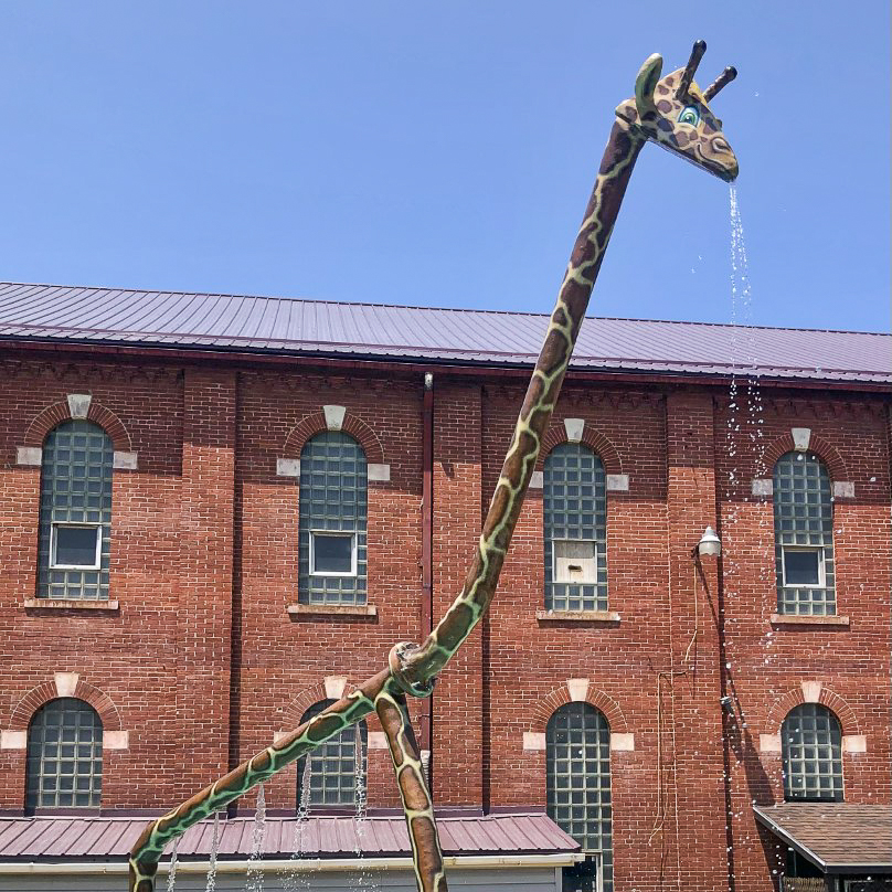 My Splash Pad Giraffe Water Play Feature