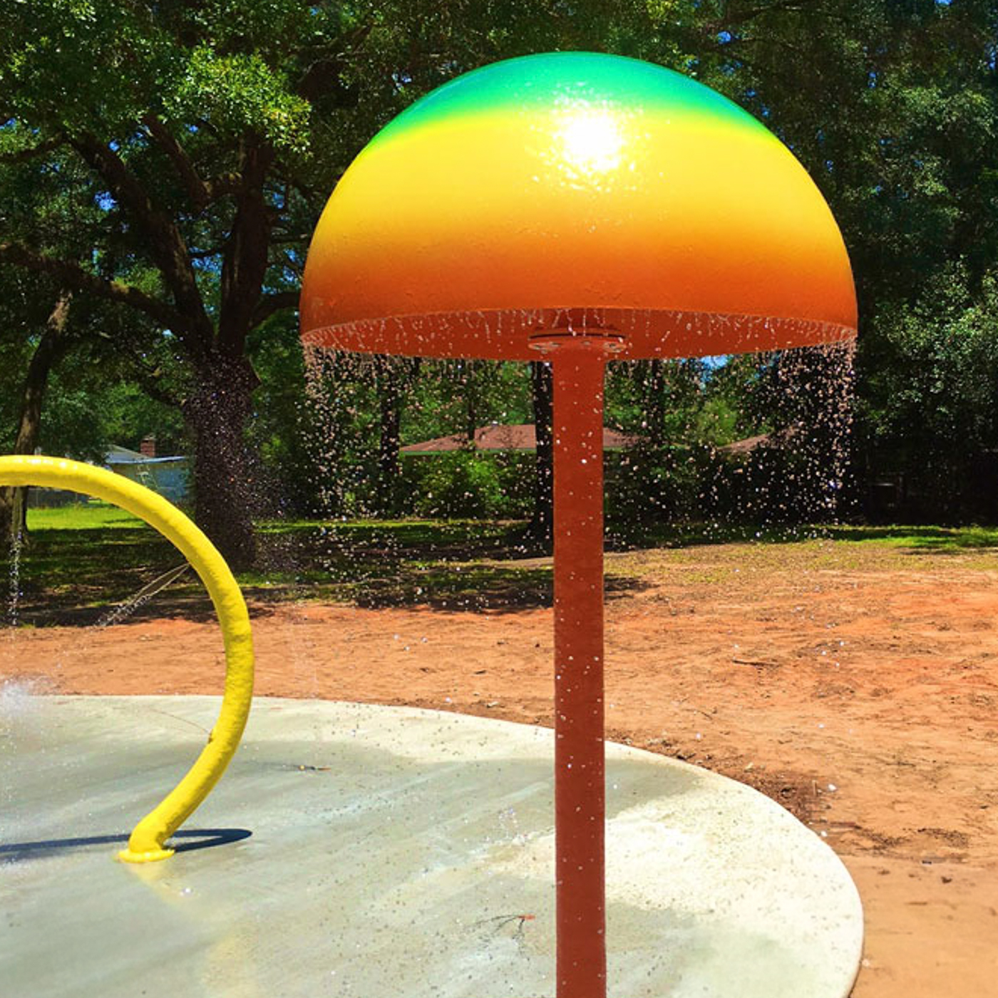 My Splash Pad Large Mushroom Water Play Features