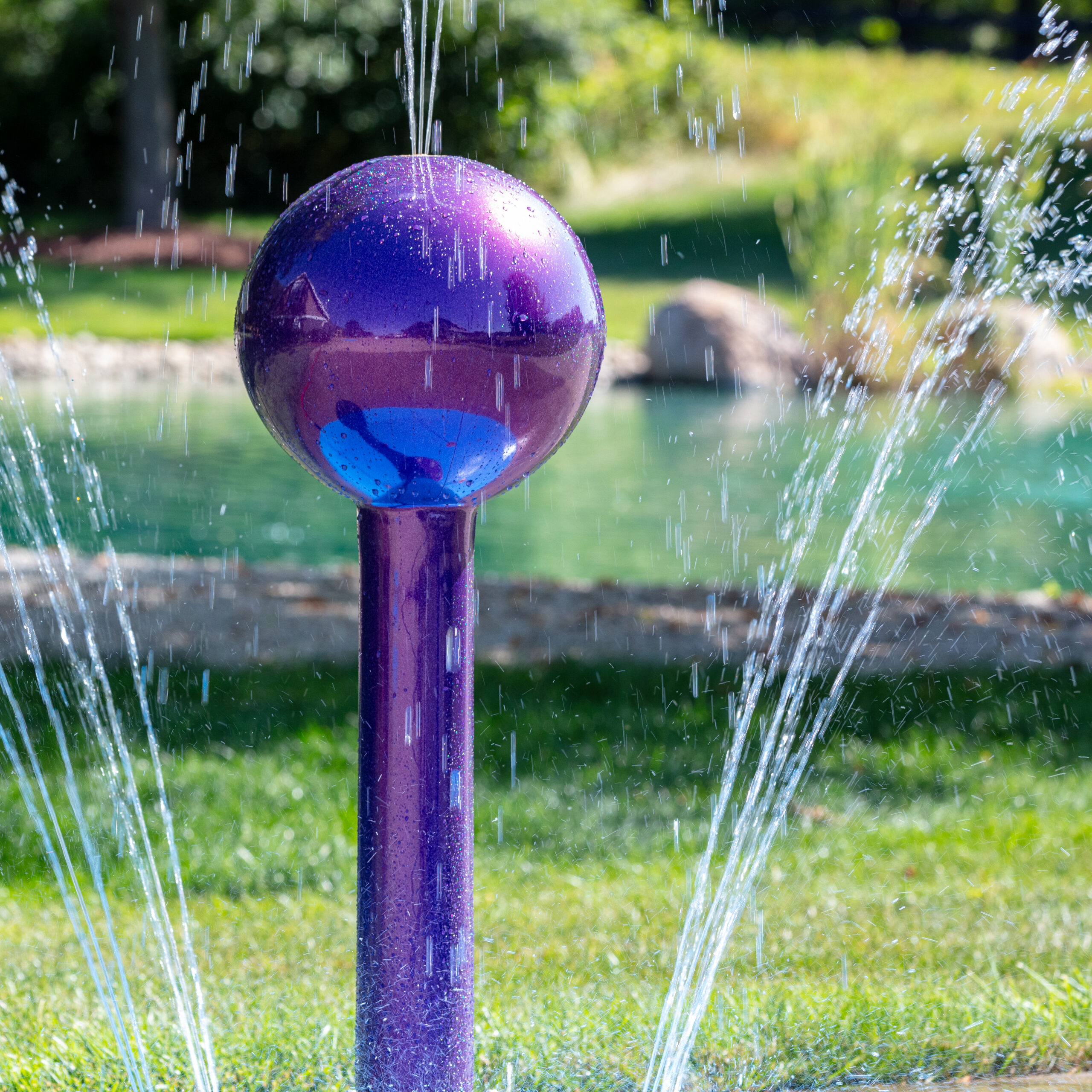 My Splash Pad Lollipop Water Play Features