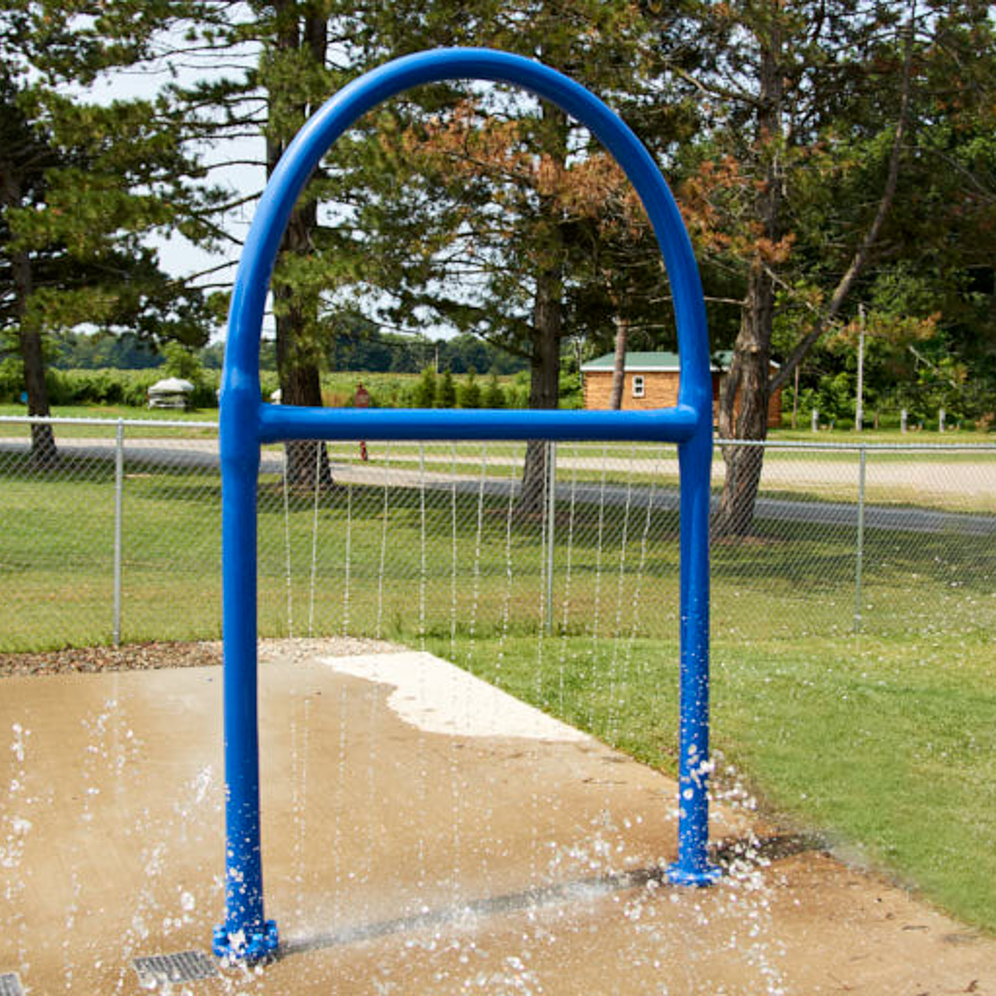 My Splash Pad Mister Bar Hoop Water Play Features