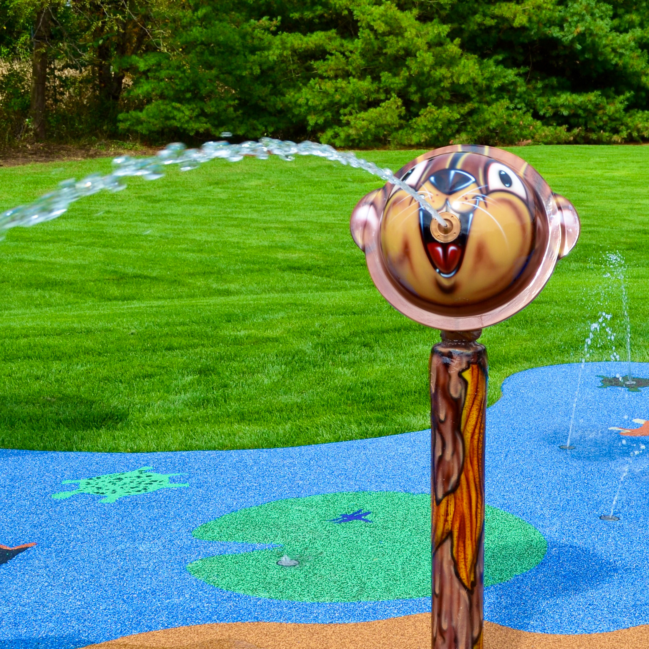 My Splash Pad Single Axis Water Cannon Water Play Features