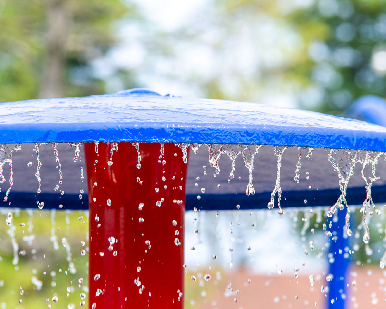 My Splash Pad Mushroom & Umbrella Water Play Features