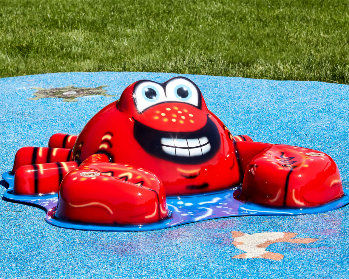 My Splash Pad Crab Water Play Features