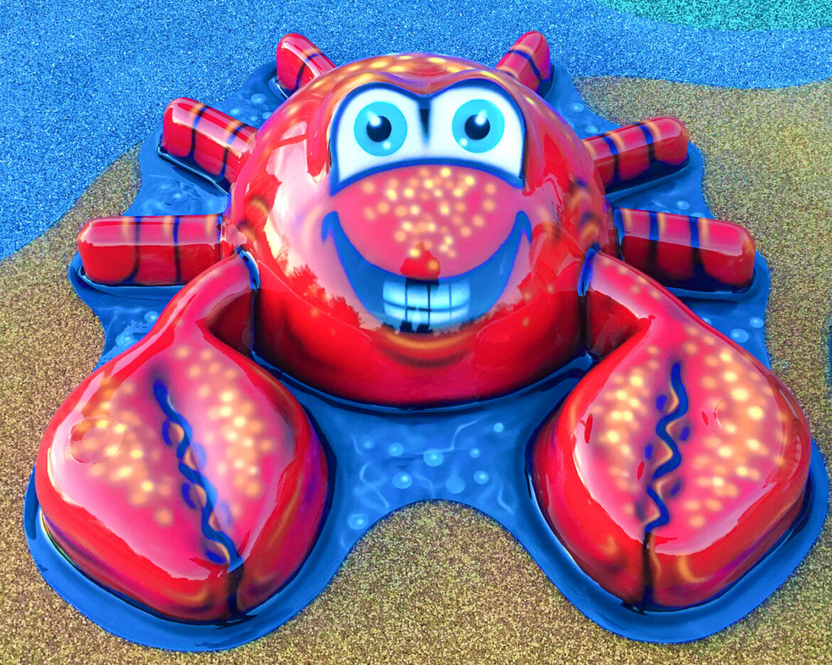 My Splash Pad Crab Water Play Features