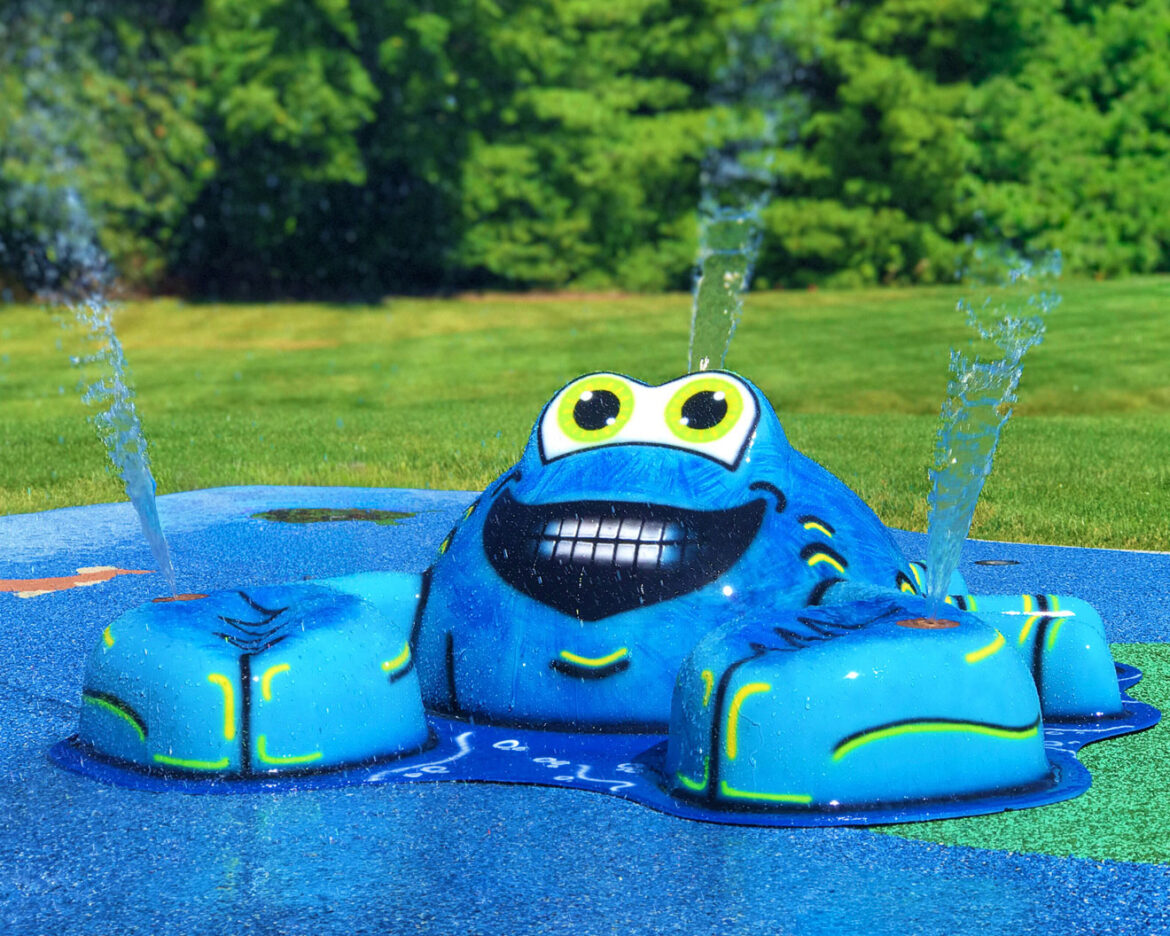 My Splash Pad Crab Water Play Features