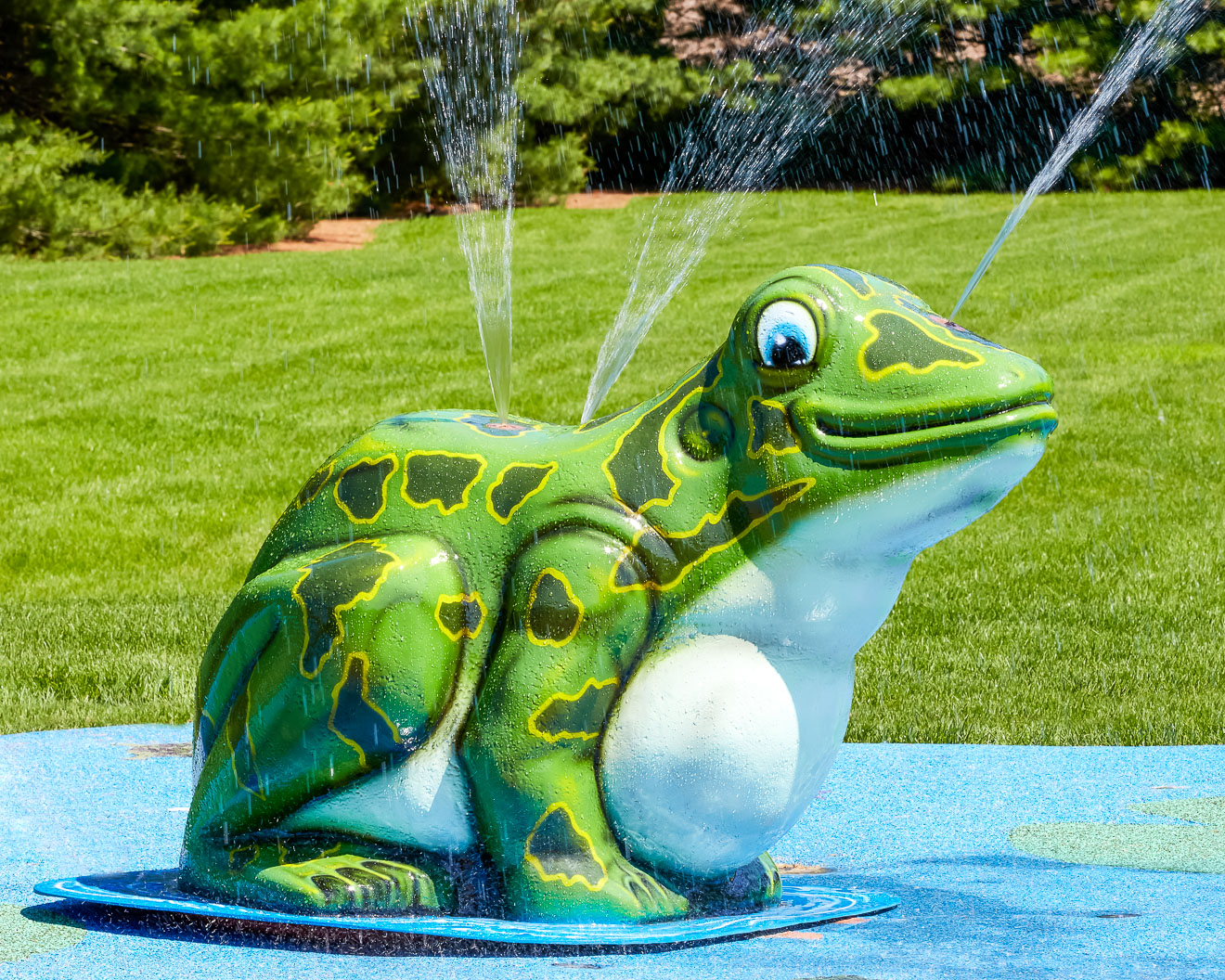 My Splash Pad Frog Water Play Features