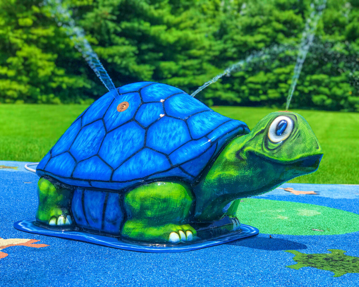 My Splash Pad Turtle Tortoise Water Play Features