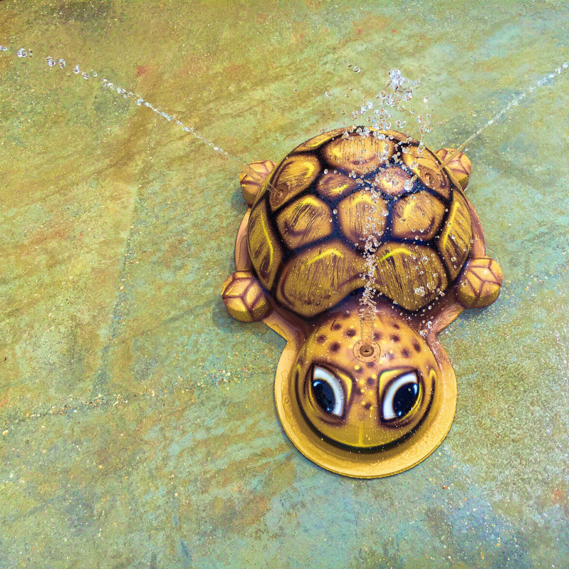 My Splash Pad Turtle Water Play Features