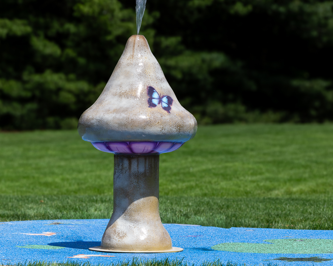My Splash Pad Artistic Mushroom Water Play Features