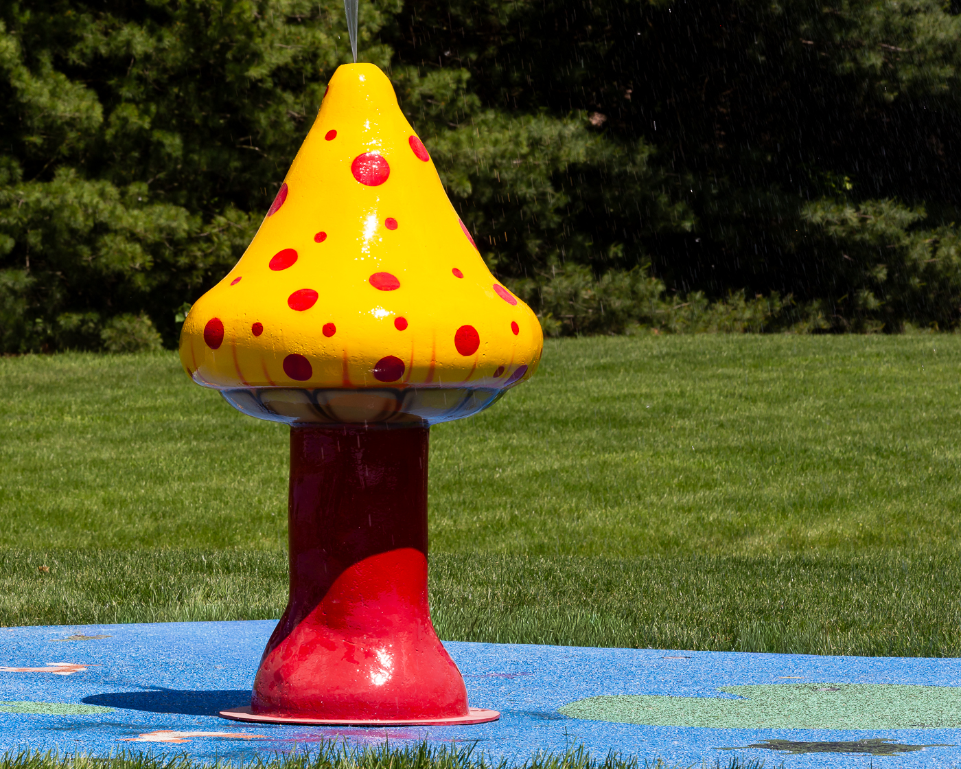 My Splash Pad Artistic Mushroom Water Play Features