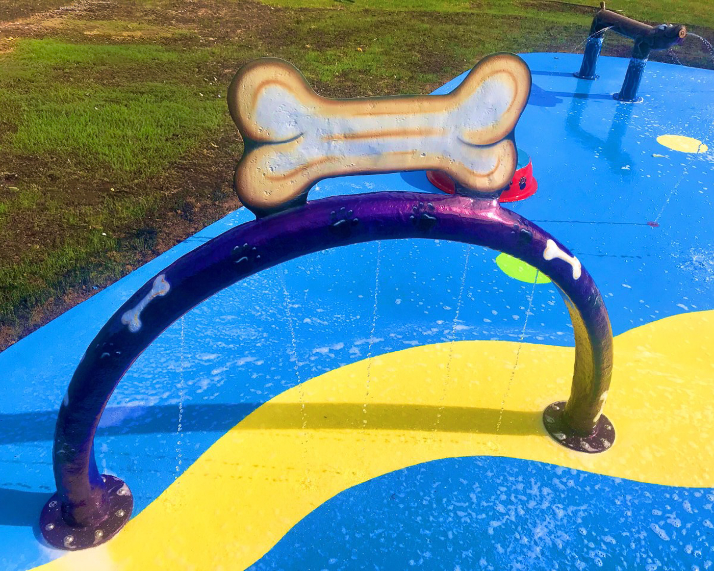 My Splash Pad Doggy Wash Water Play Features