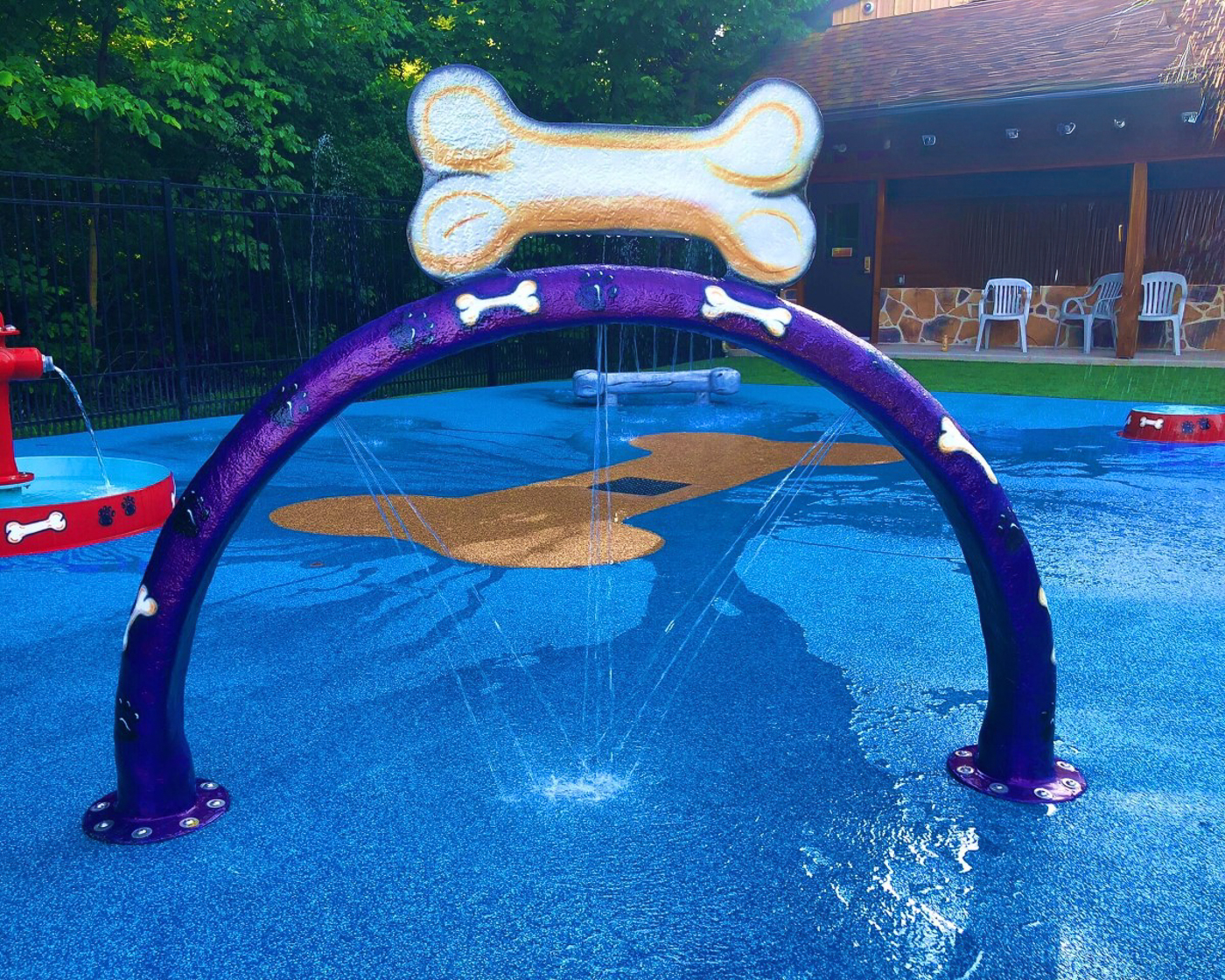 My Splash Pad Doggy Wash Water Play Features